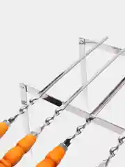 Набор для шашлыка в кожаном портфеле
