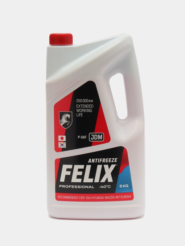 Антифриз FELIX "JDM" G12++, красный, -40С, для Kia, Hyundai