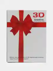 Алый светодиодный 3D ночник, LED-светильник