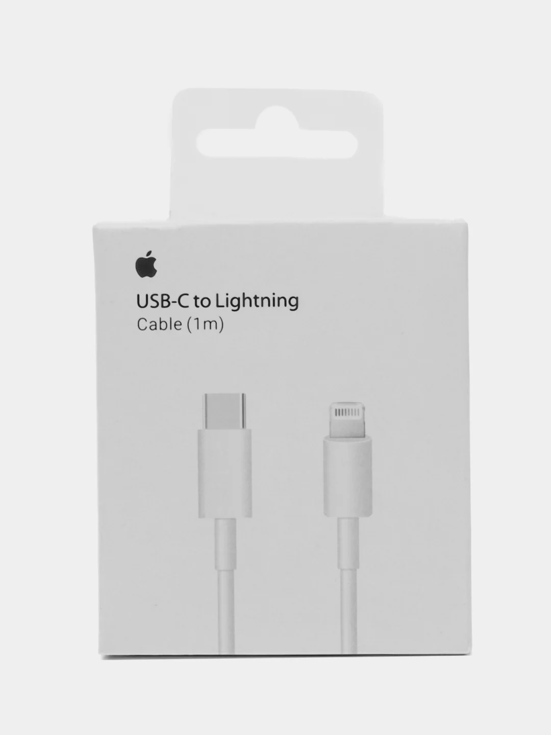 Белый кабель Apple Type-C - Apple 8 pin (AAA