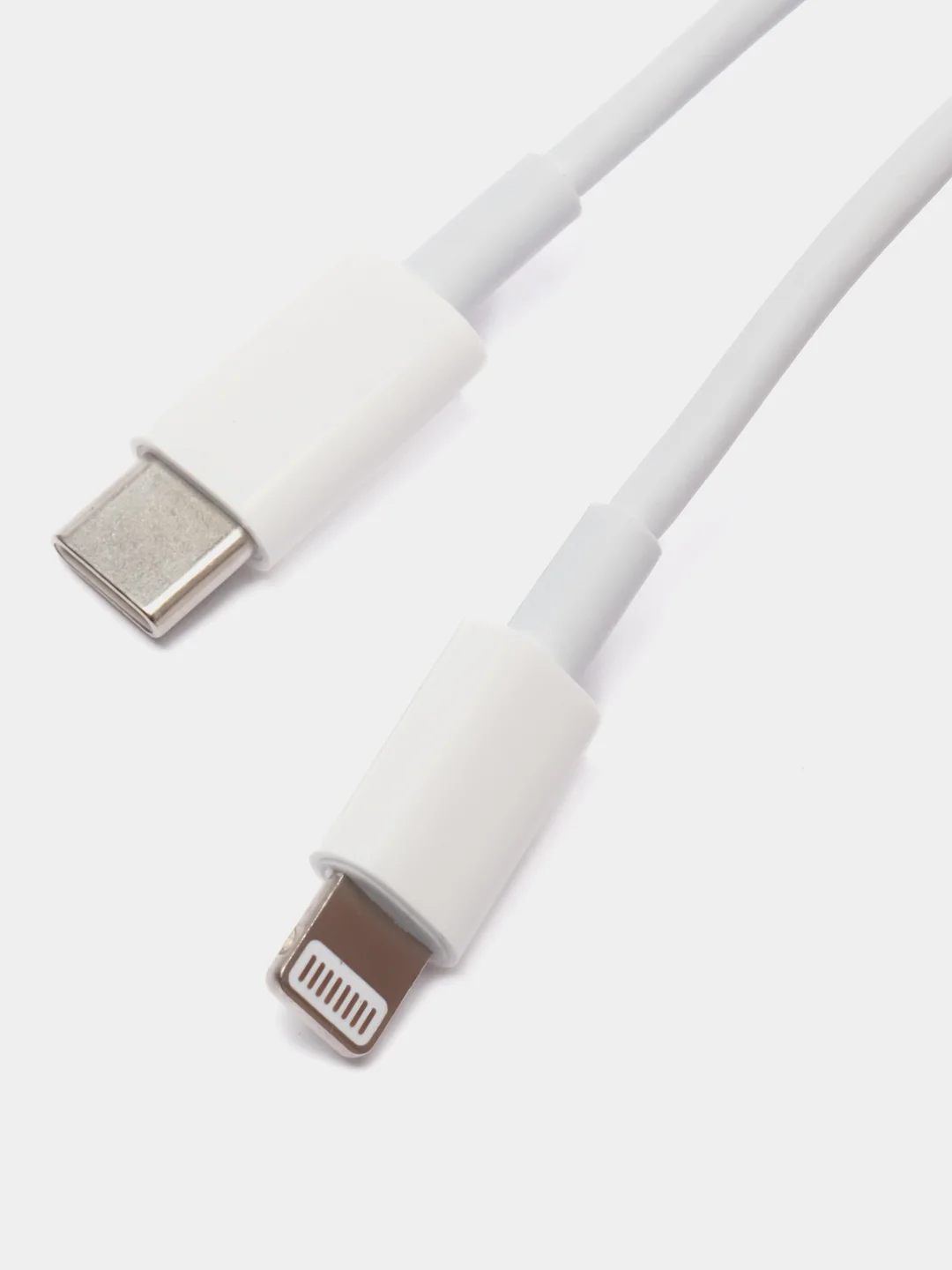 Белый кабель Apple Type-C - Apple 8 pin (AAA