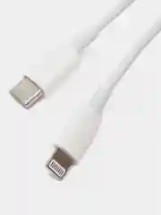 Белый кабель Apple Type-C - Apple 8 pin (AAA