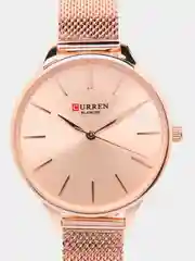 Горчичный женские наручные часы Curren 9024 в подарочной упаковке