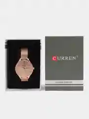 Горчичный женские наручные часы Curren 9024 в подарочной упаковке