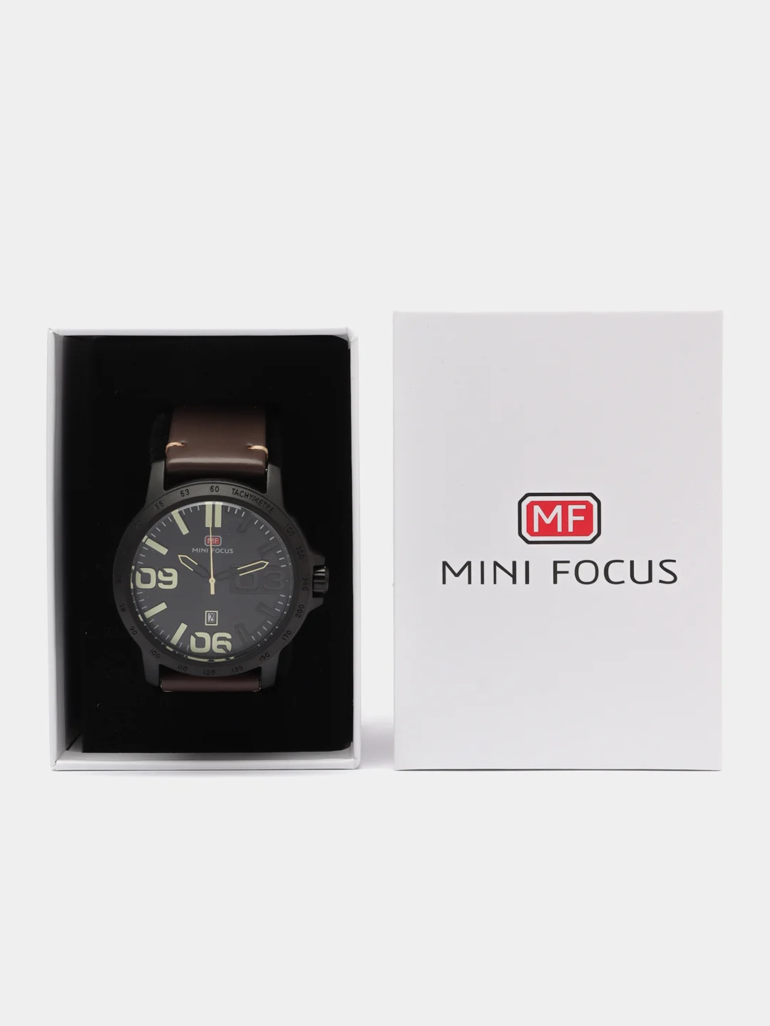 Коричневый мужские наручные часы Mini Focus MF0169G, в подарочной упаковке
