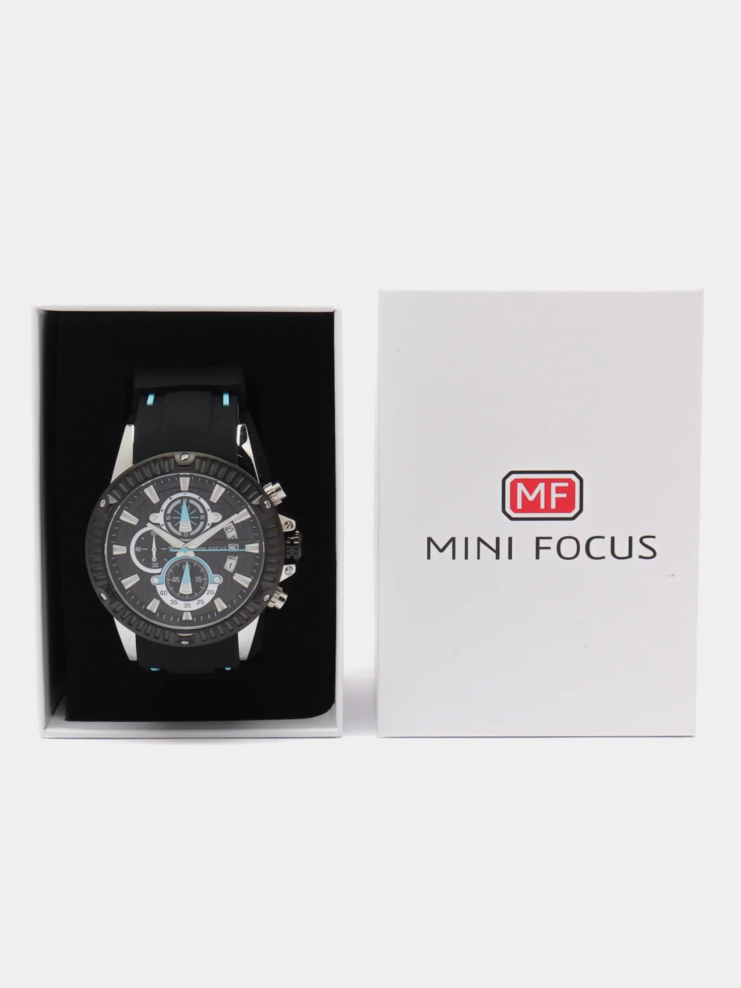 Голубой мужские наручные часы Mini Focus MF0244G с хронографом