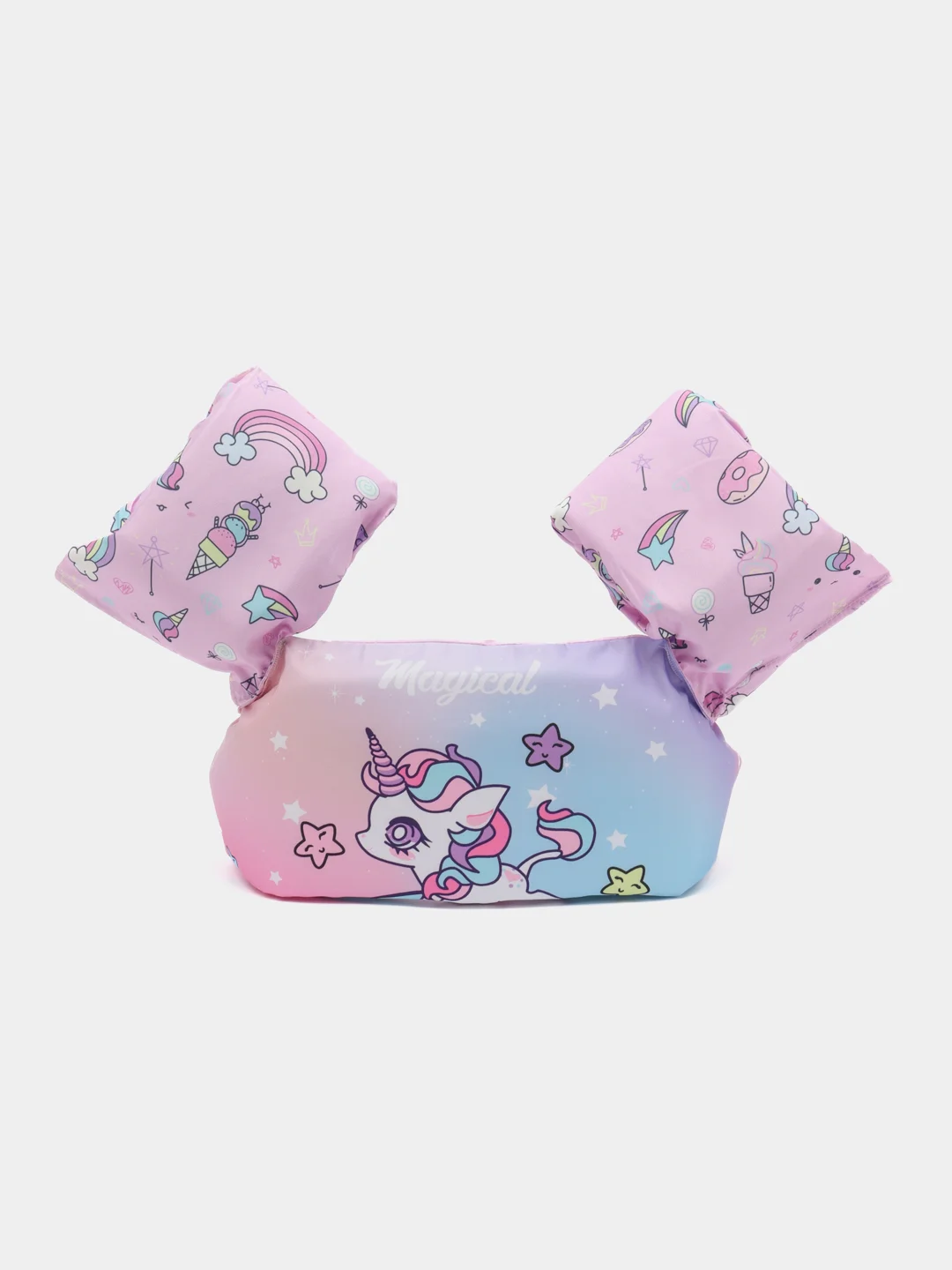 Фиолетовый жилет для плавания, детский, с нарукавниками, 2-6 лет