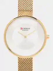 Золотой женские наручные часы Curren 9030 в подарочной упаковке