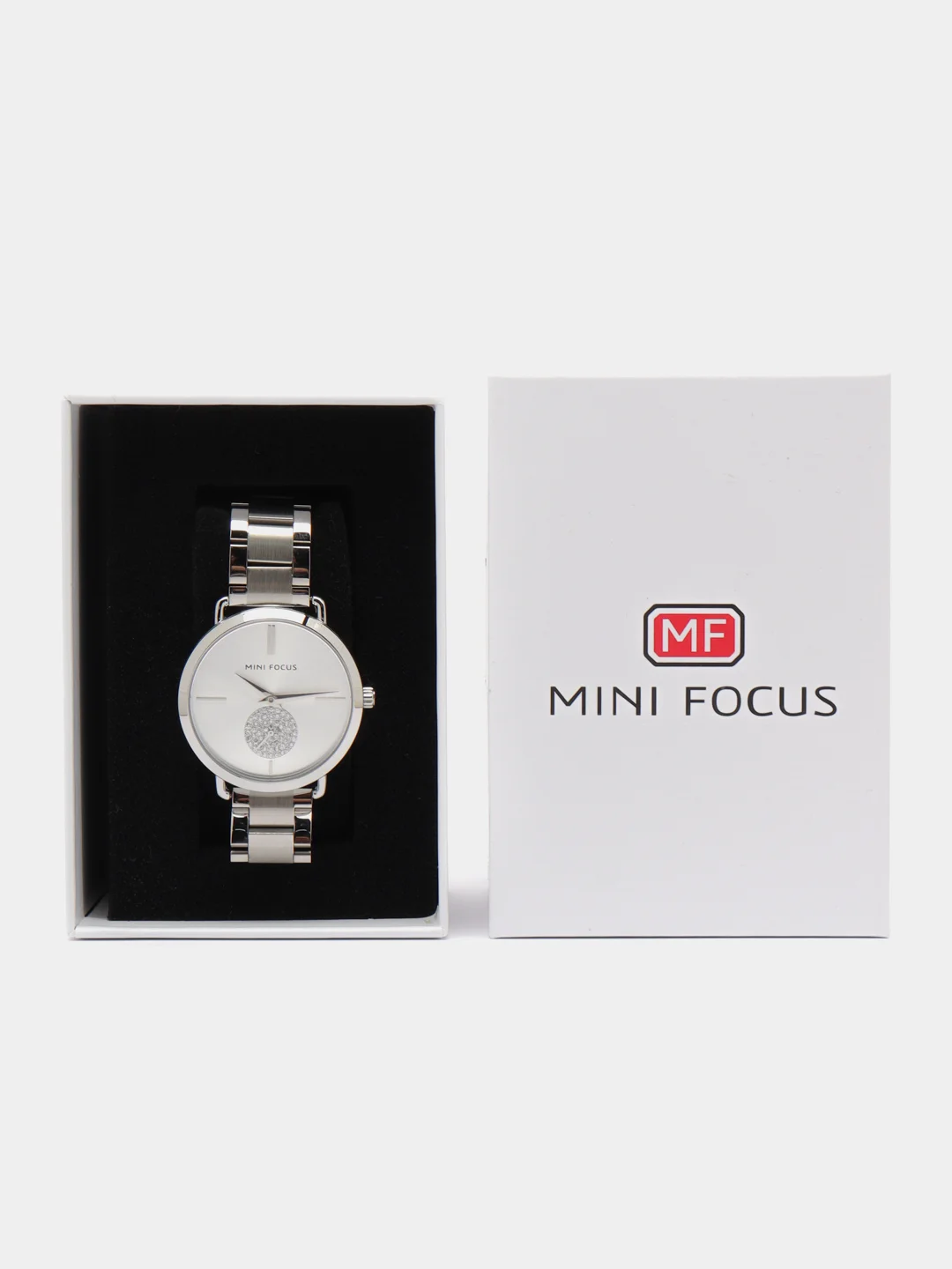 Серебряный женские наручные часы Mini Focus MF0222L, в подарочной упаковке