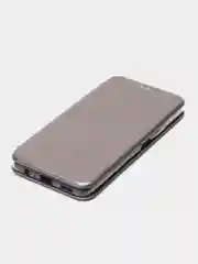 Серебряный чехол-книжка для Huawei Honor X7 (Хуавей Хонор Х7)