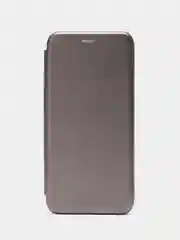 Серебряный чехол-книжка для Huawei Honor X7 (Хуавей Хонор Х7)