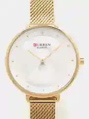 Серый металлик женские наручные часы Curren 9029 в подарочной упаковке