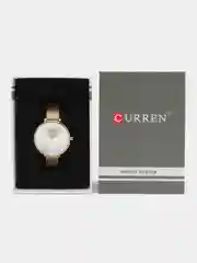 Серый металлик женские наручные часы Curren 9029 в подарочной упаковке