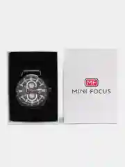 Черный мужские наручные часы Mini Focus MF0202G с хронографом, в подарочной упаковке