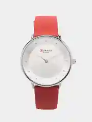 Кораллово-розовый женские наручные часы Curren 9033 в подарочной упаковке