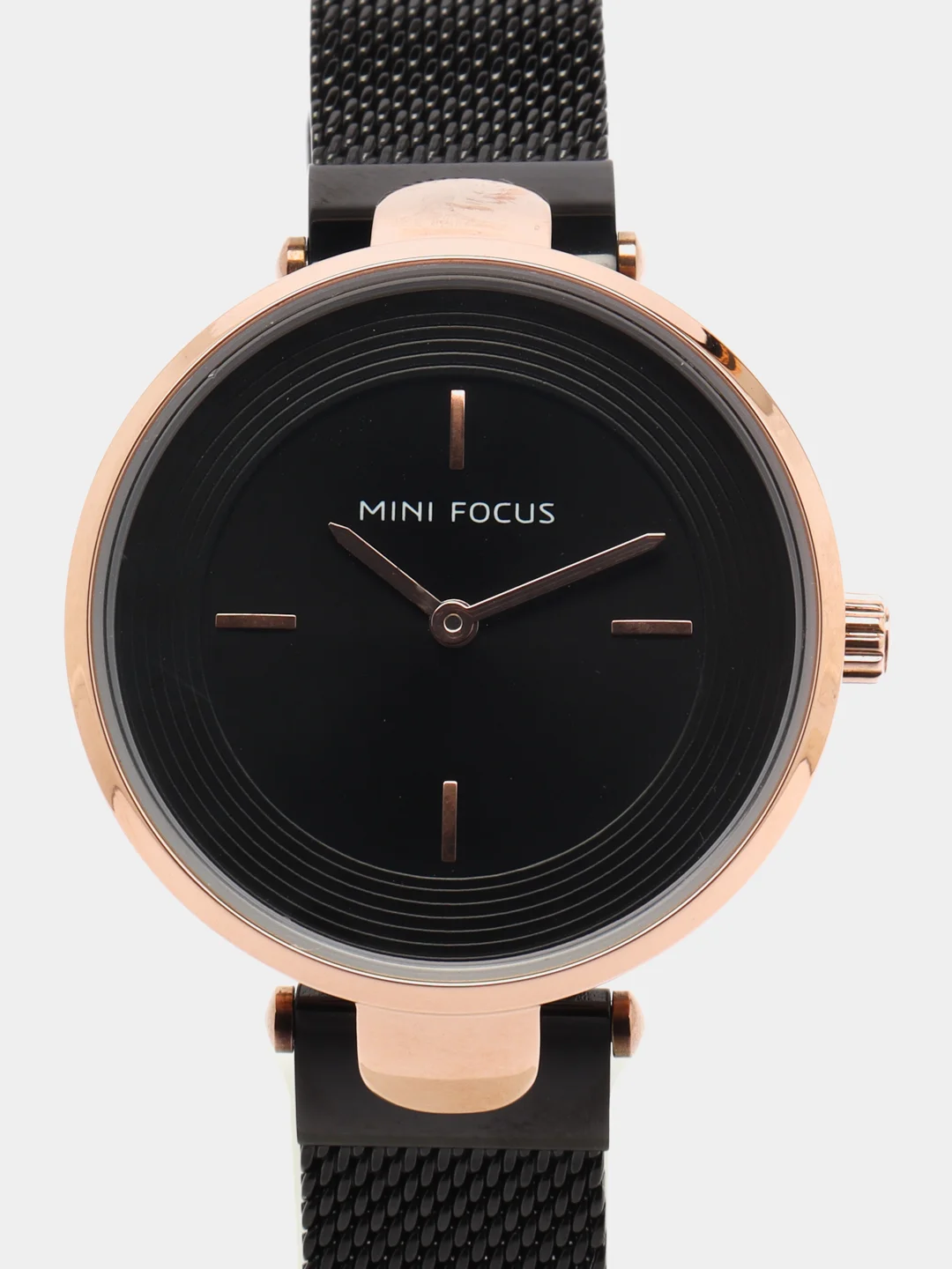 Черный женские наручные часы Mini Focus MF0195L, в подарочной упаковке