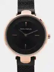 Черный женские наручные часы Mini Focus MF0195L, в подарочной упаковке