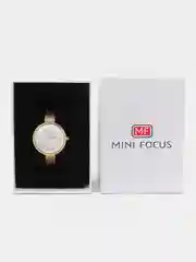 Золотой женские часы наручные Mini Focus MF0274L, в подарочной упаковке