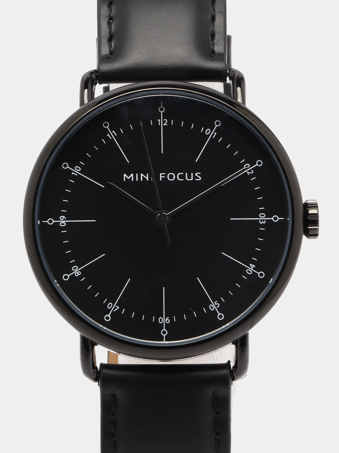 Черный мужские наручные часы Mini Focus MF0056G, в подарочной упаковке