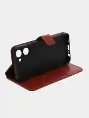 Багровый чехол-книжка с магнитной застежкой для Realme C33 4G (Реалми С33)