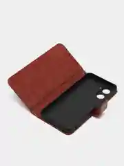 Багровый чехол-книжка с магнитной застежкой для Realme C33 4G (Реалми С33)