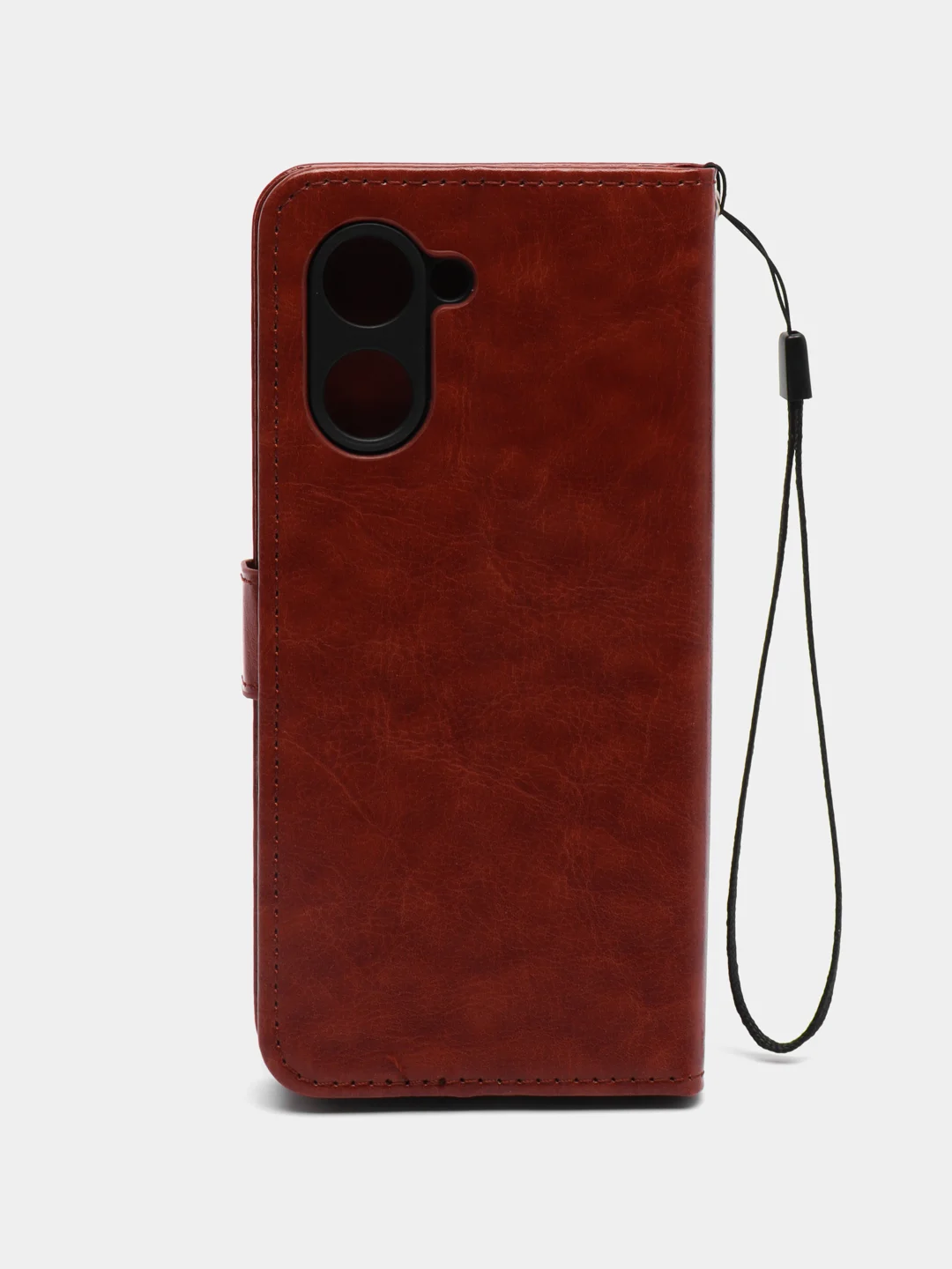 Багровый чехол-книжка с магнитной застежкой для Realme C33 4G (Реалми С33)