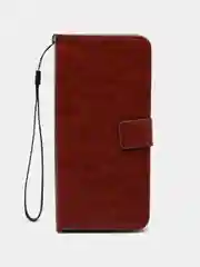 Багровый чехол-книжка с магнитной застежкой для Realme C33 4G (Реалми С33)