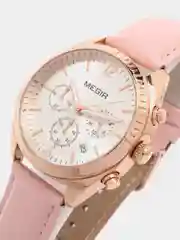 Розовый женские наручные часы Megir ML2115LR, с хронографом, в подарочной упаковке