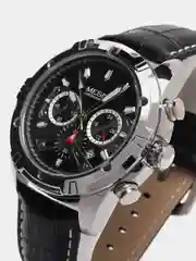 Серебряный мужские наручные часы Megir ML2102G с хронографом, в подарочной упаковке