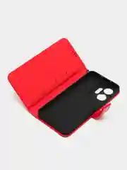 Красный чехол-книжка с магнитной застежкой для Infinix ZERO 20 (Инфиникс Зеро 20)
