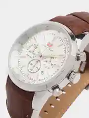 Коричневый мужские наручные часы Mini Focus MF0116G, с хронографом, в подарочной упаковке