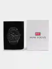 Черный мужские наручные часы Mini Focus MF0116G, с хронографом, в подарочной упаковке