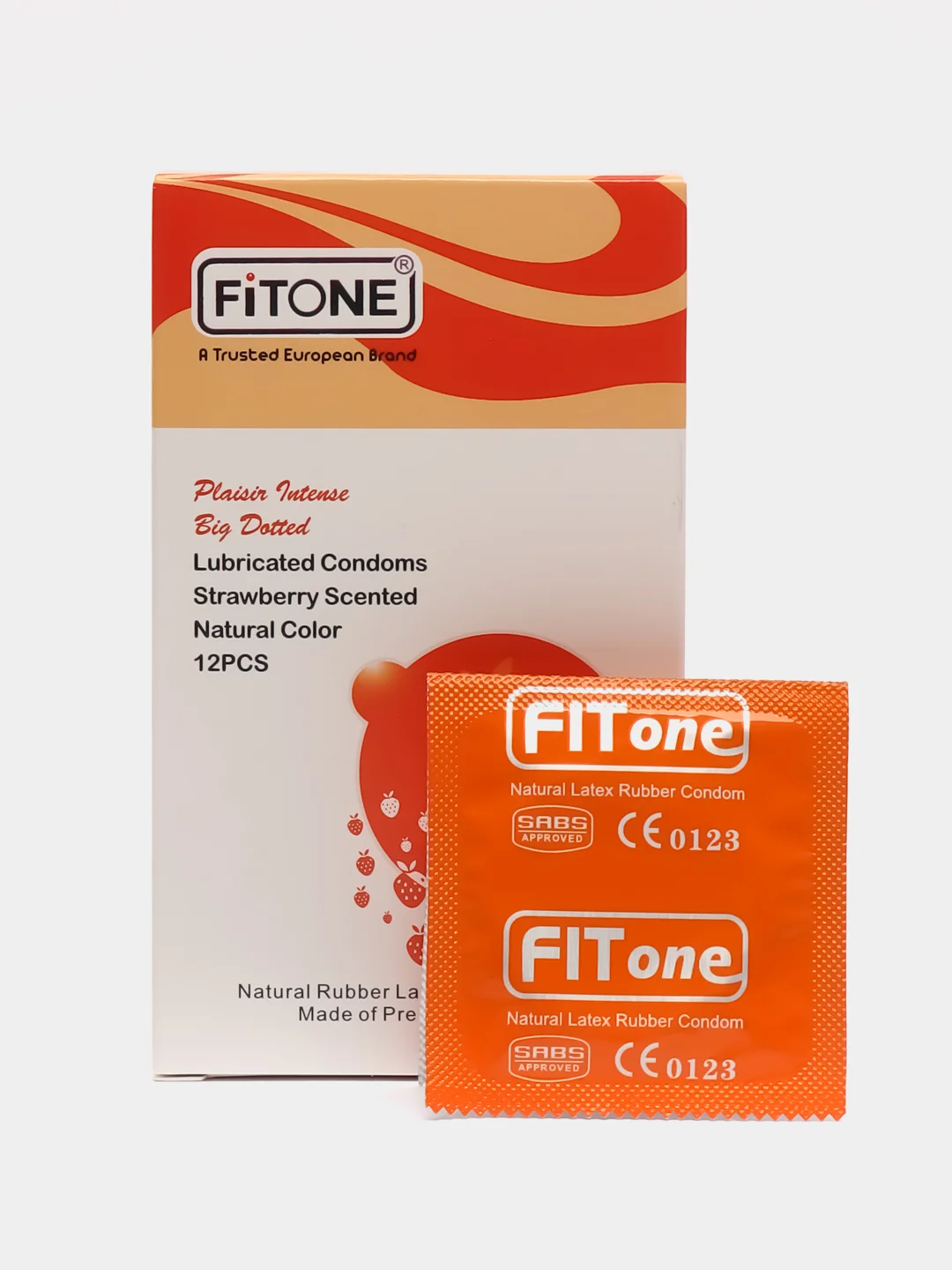 Оранжевый презервативы FITONE 3/12 шт, для достижения оргазма обоими, GERMANY QUALITY