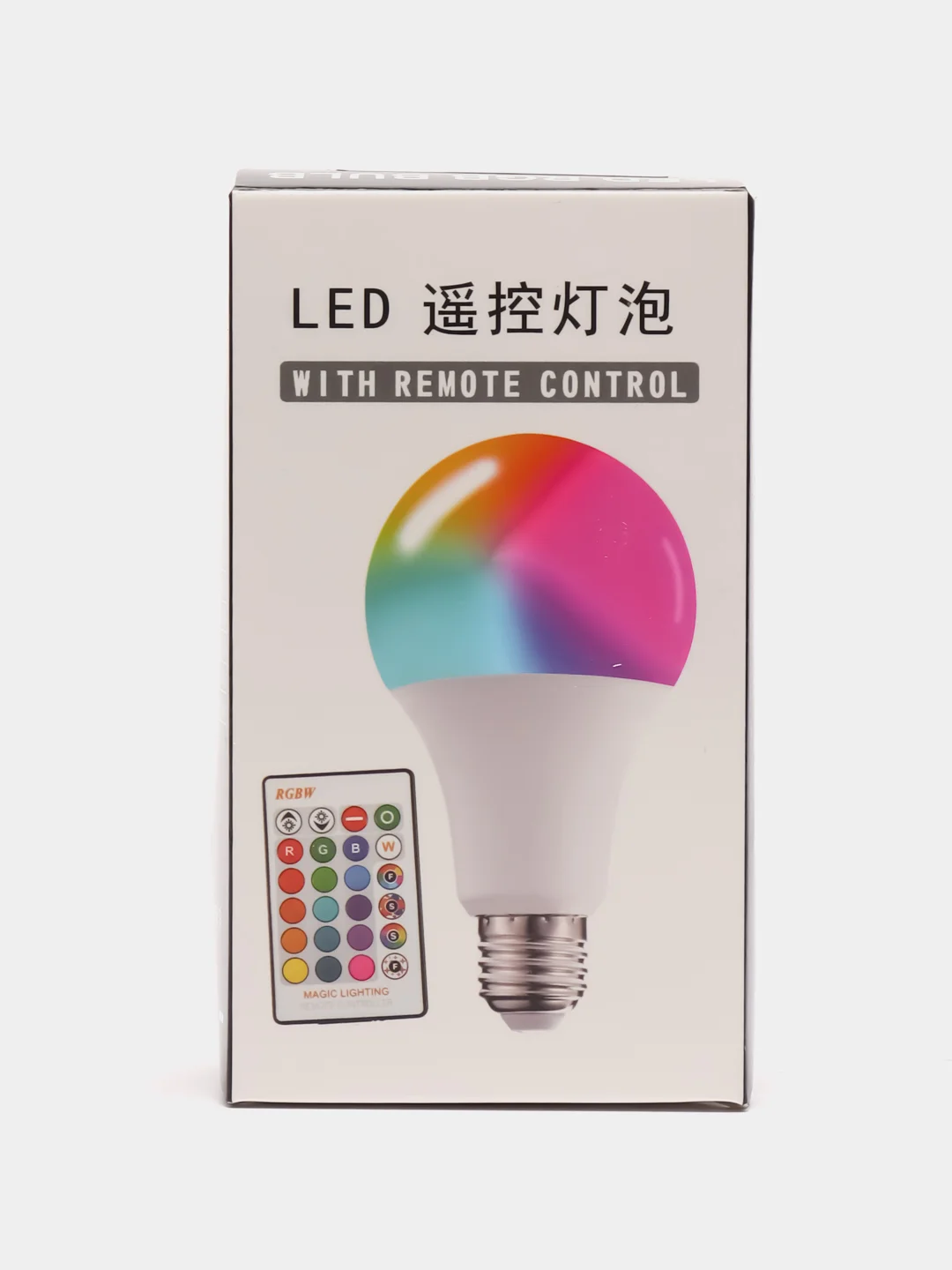Умная лампочка светодиодная LED RGBW / умная лампа с пультом