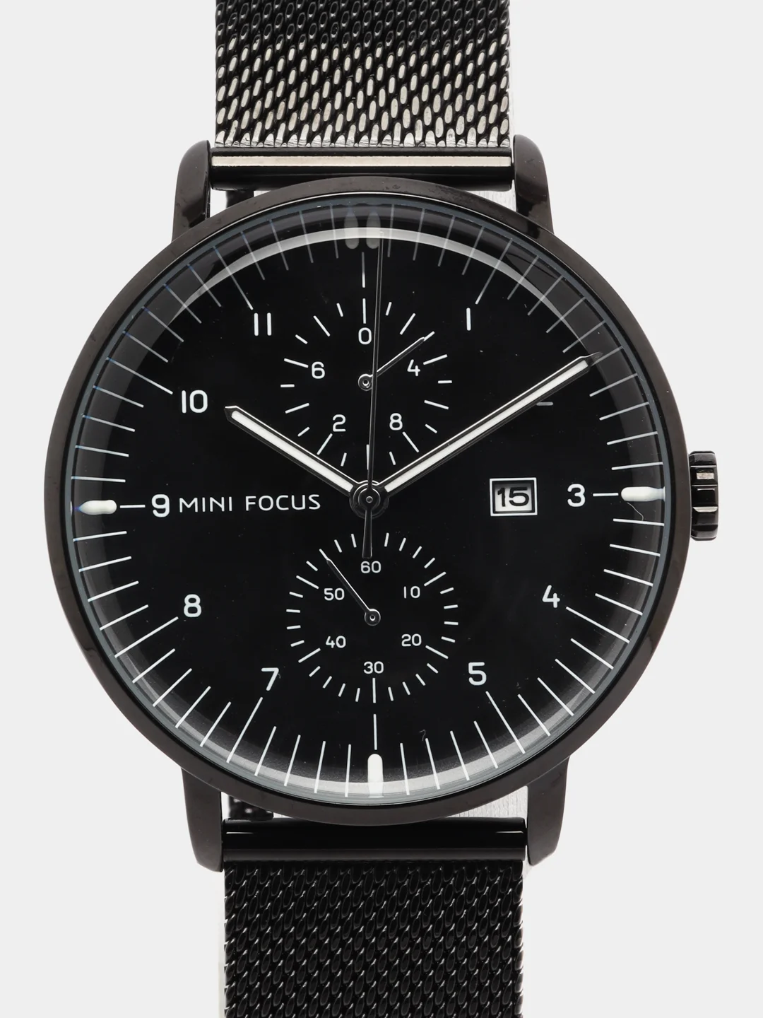 Серый мужские наручные часы Mini Focus MF0052G, с хронографом, в подарочной упаковке