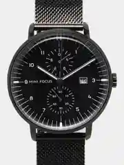 Серый мужские наручные часы Mini Focus MF0052G, с хронографом, в подарочной упаковке