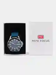 Синий мужские наручные часы Mini Focus MF0020G с календарём, в подарочной упаковке