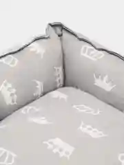Серый лежак для кошек и маленьких собак
