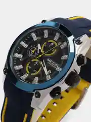 Синий мужские наручные часы Megir MN2144G, с хронографом, в подарочной упаковке
