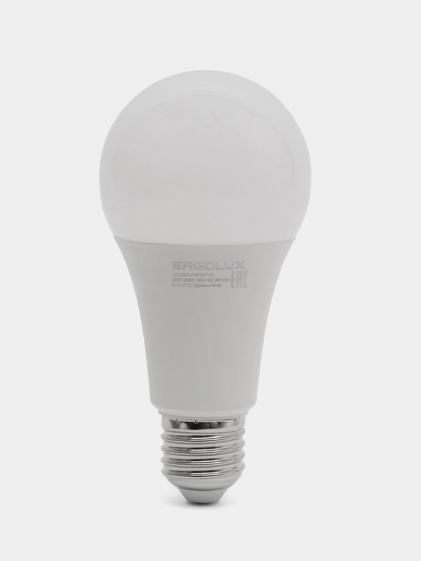 Лампа светодиодная Ergolux, Е27, 25 Вт, LED-A60-25W-E27