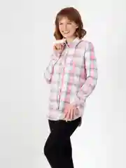 Розовый рубашка женская в клетку Lilians