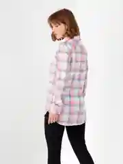 Розовый рубашка женская в клетку Lilians