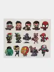 Желтый татуировка временная, переводная, детская, карикатуры, Marvel (Марвел) герои