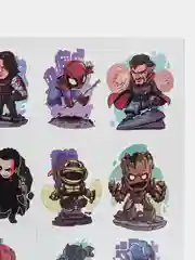 Голубой татуировка временная, переводная, детская, карикатуры, Marvel (Марвел) герои