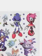 Багровый татуировка детская временная (переводная) Ежик Соник Sonic