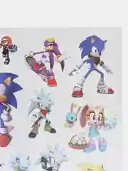 Алый татуировка детская временная (переводная) Ежик Соник Sonic