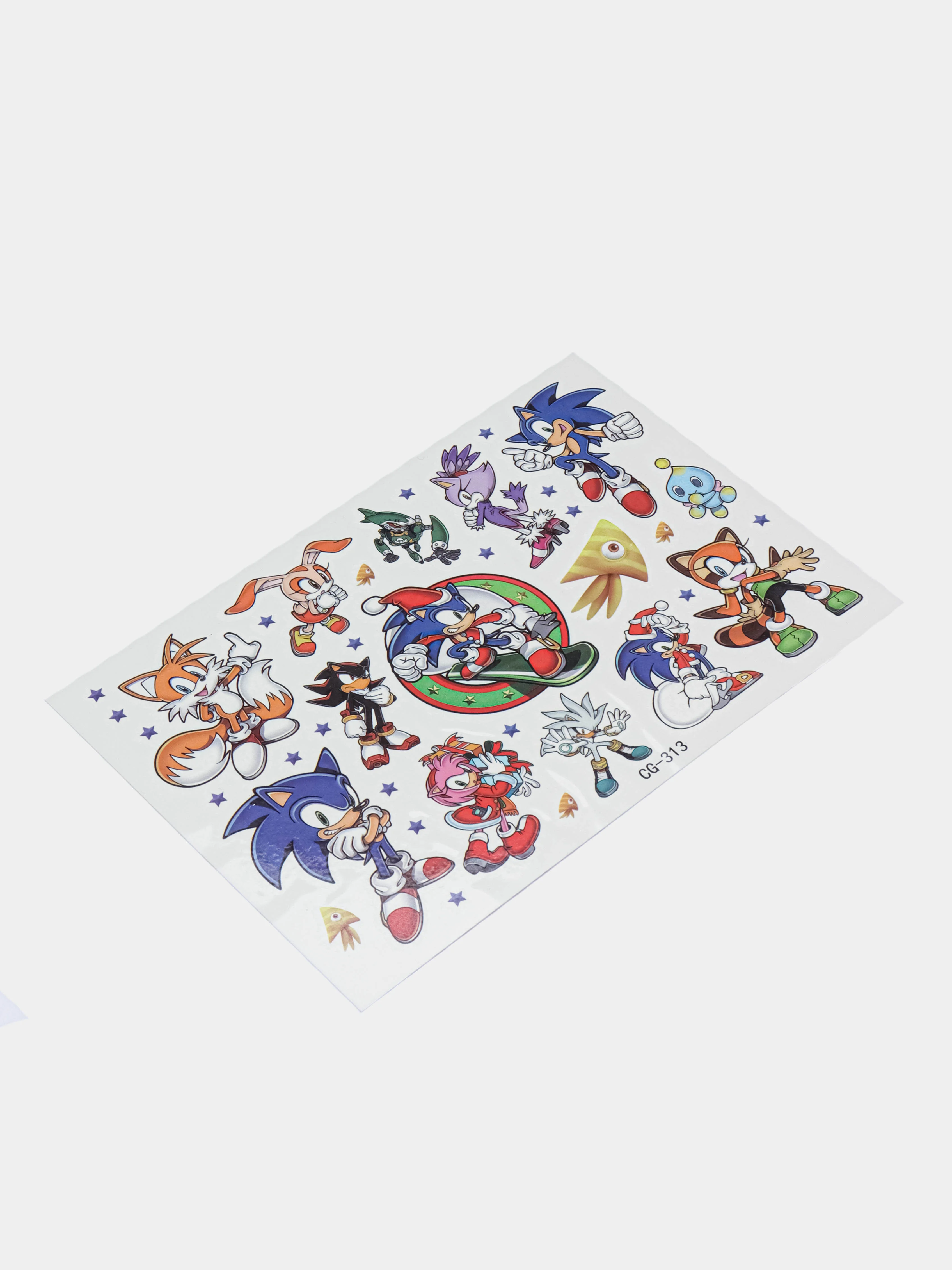 Багровый татуировка детская временная (переводная) Ежик Соник Sonic