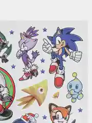 Багровый татуировка детская временная (переводная) Ежик Соник Sonic