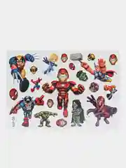 Татуировка детская временная (переводная) карикатура на супер героев Марвел Marvel