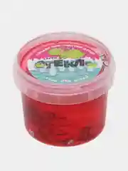 Красный слайм "Стекло", с декоративными наполнителями